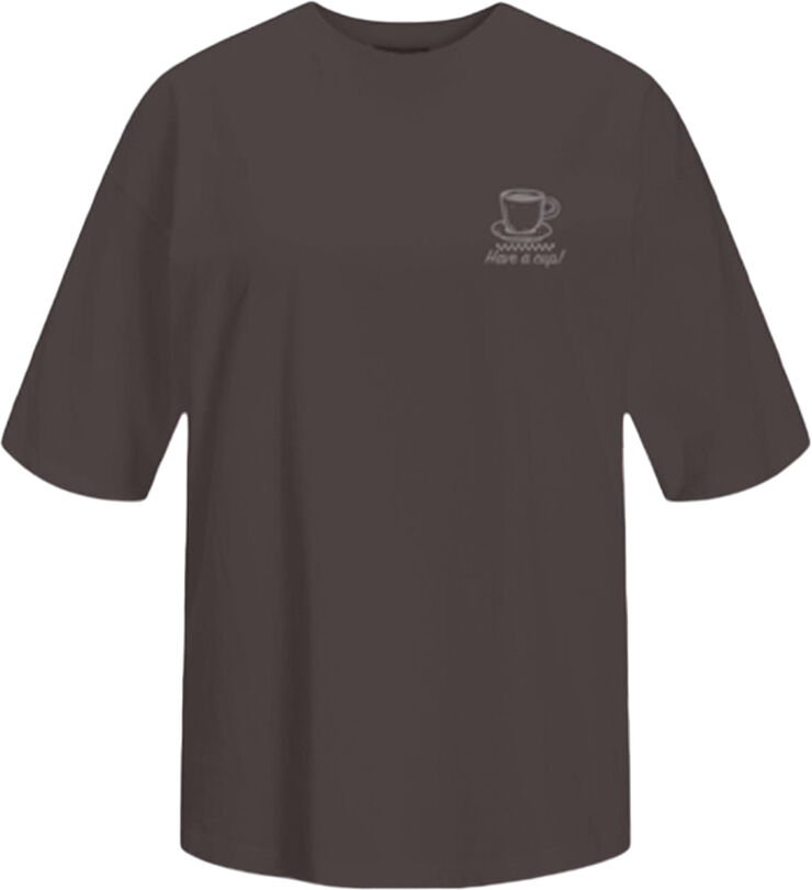 JJXX JXMILLOW LOOSE SS TEE JRS Chocolate brown/coffee social club