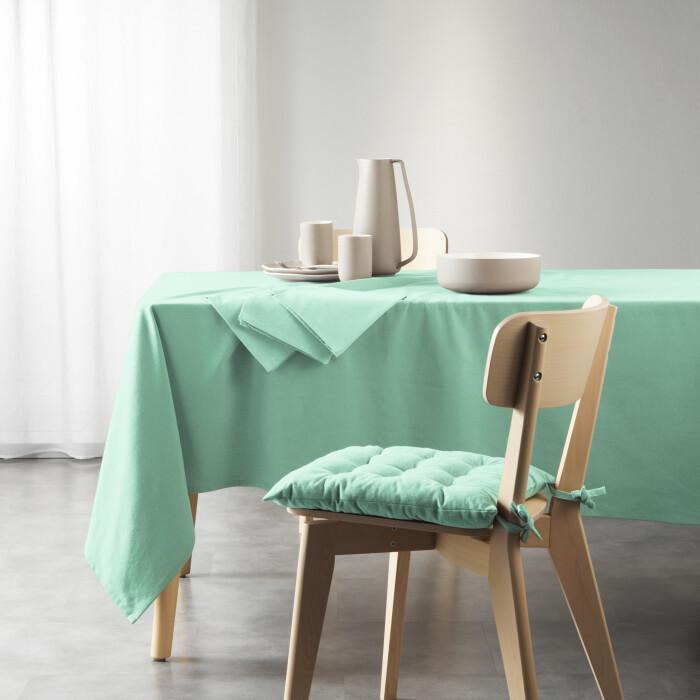 NAPPE RECTANGLE 140X240CM RECYCLE UNI MENTHE