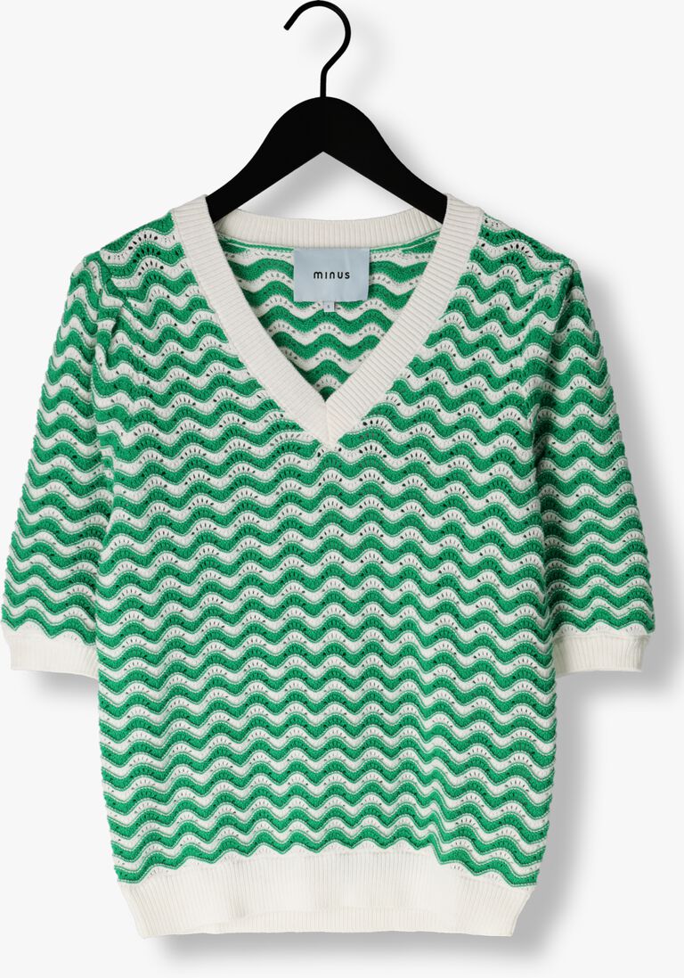 MINUS groene minus t-shirt maika 2/4 sleeve knit t-shirt