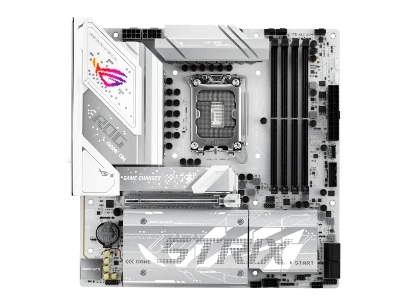 ASUS ROG STRIX B860-G GAMING WIFI - Bundkort - micro ATX - LGA1851 sokkel - B860 Chipset - USB4, USB-C 3.2 Gen 2x2, USB 3.2 Gen 2, USB 3.2 Gen 1 - 2.5 Gigabit LAN, Wi-Fi 7, Bluetooth - onboard grafik (CPU påkrævet) - HD Audio (8-kanaler)