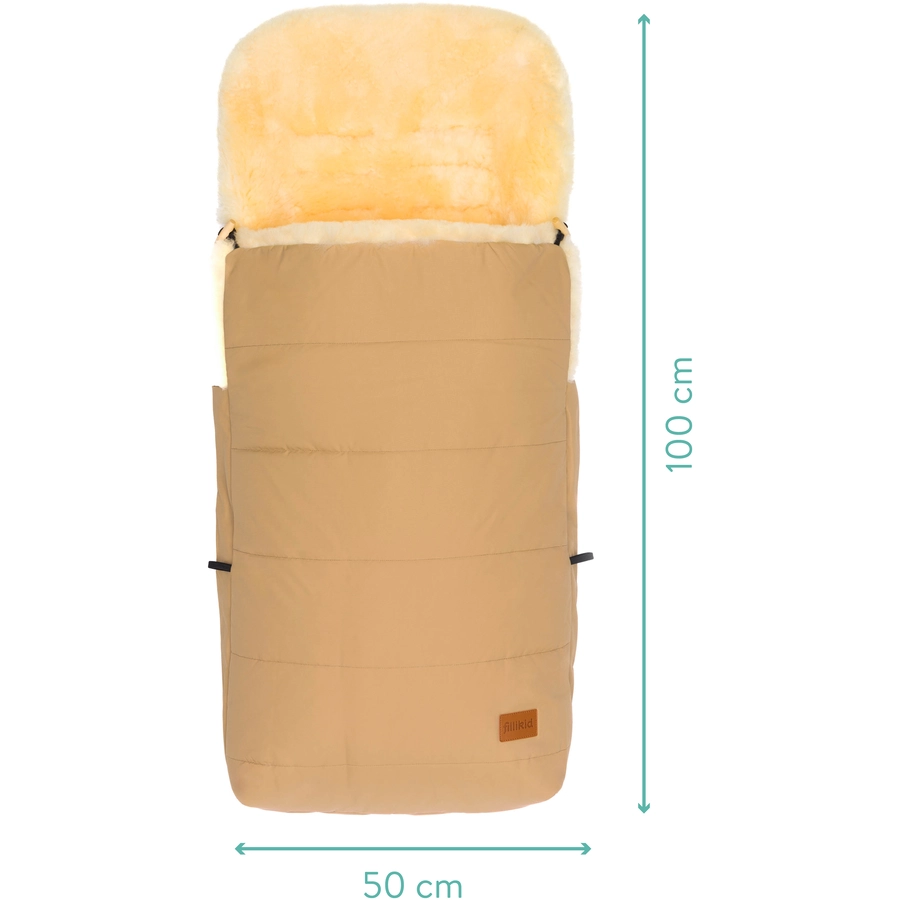 fillikid Winterfußsack Bernina Lammfell cappuccino