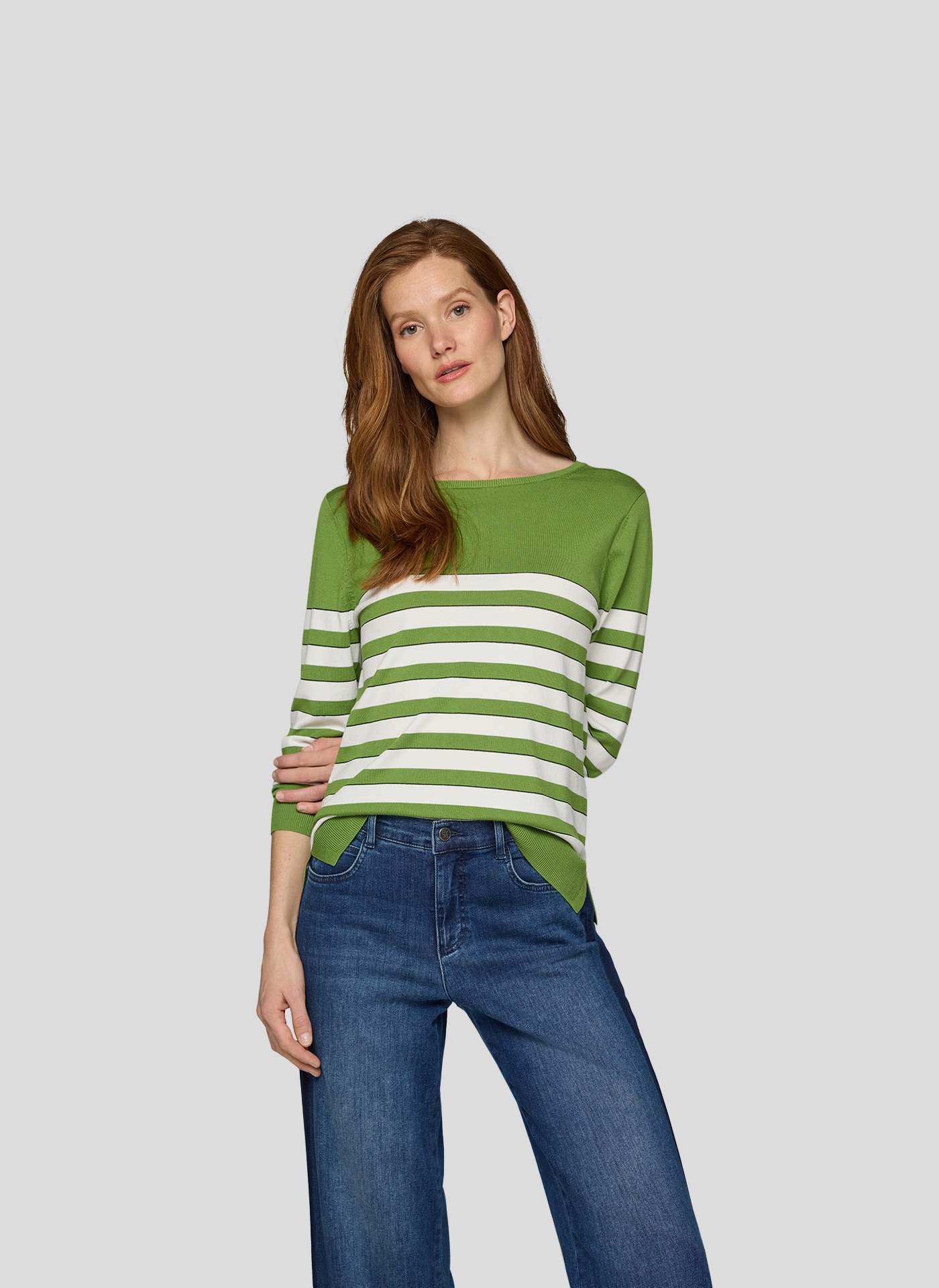 Rabe Strickpullover , im Streifen-Look