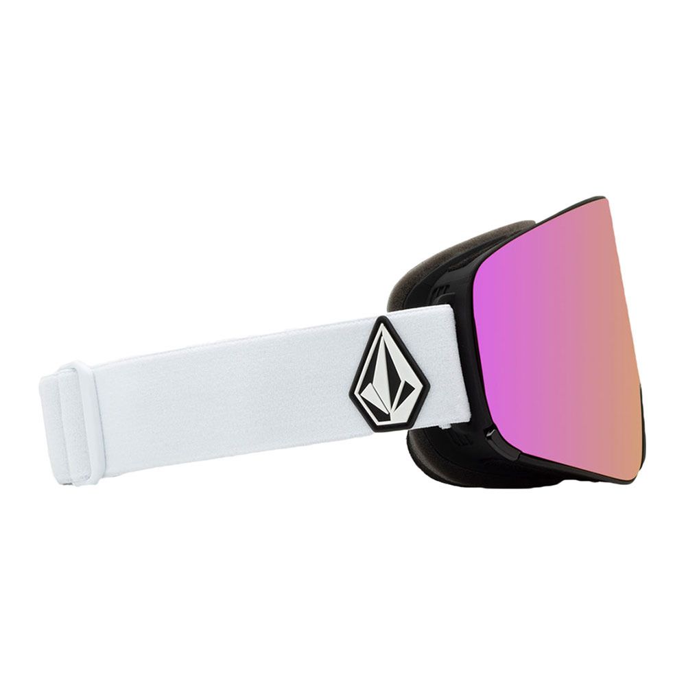 Volcom ODYSSEY - Masque ski Homme matte white/pink chrome