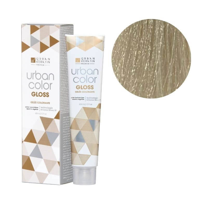 Gelée colorante sans ammoniaque Urban Color Gloss 10.21 Urban Keratin 60ml