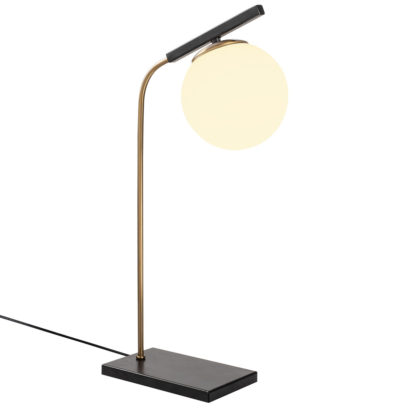 Opviq Lampe à Poser Yildiz noir/doré - 15x26x55 cm