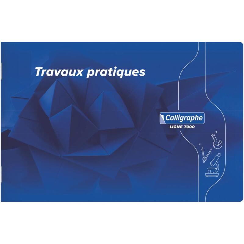 Cahier Travaux Pratiques piqué 7000 à l'italienne 24x16cm 32 pages uni 70 g - Assortis