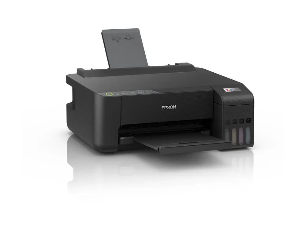 Epson EcoTank ET-1810 - Printer - farve - blækprinter - kan genopfyldes - A4 - 5760 x 1440 dpi - op til 10 spm (mono) / op til 5 spm (farve) - kapacitet: 100 ark - USB, Wi-Fi - sort