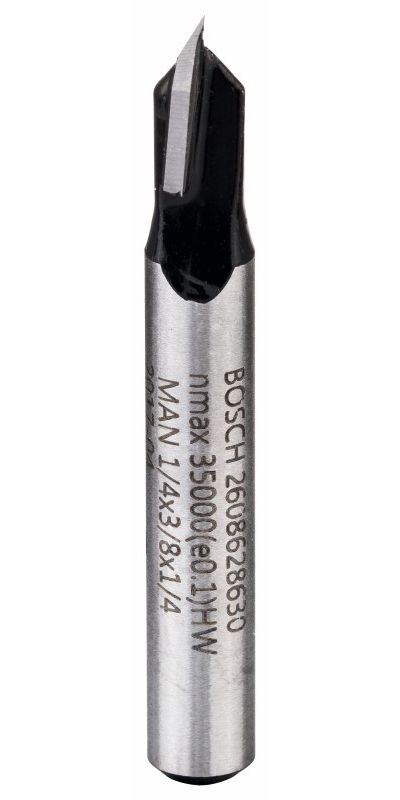 Bosch 2608628630 V-Vingerfrees 2-SN HM 6,3x9,2 90°1/4