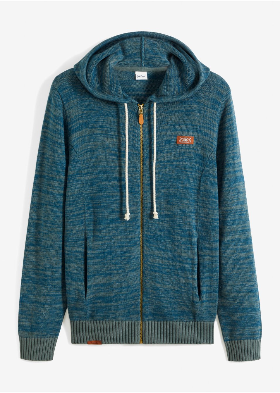 Gilet en maille à capuche
