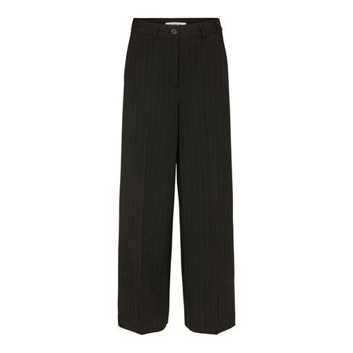 Co'Couture Wide Pinstripe Bukser, Sort, M