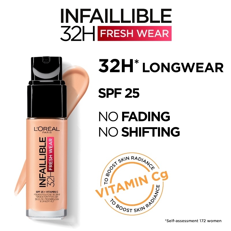 L'Oréal Paris Cosmetics Infaillible Fresh Wear 32H Liquid Foundation 30 ml - 200 Golden Sand