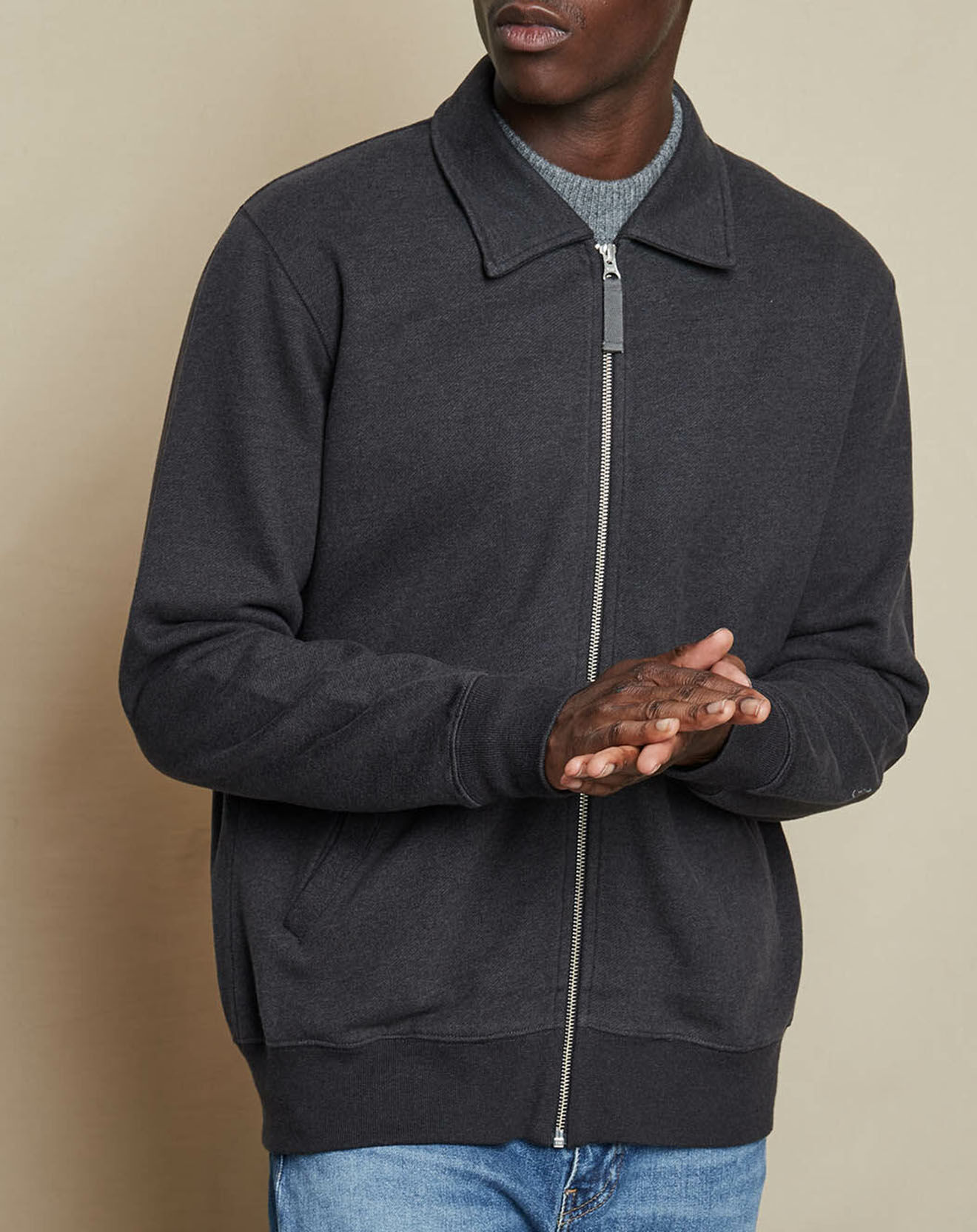 Hartford Veste Track charcoal