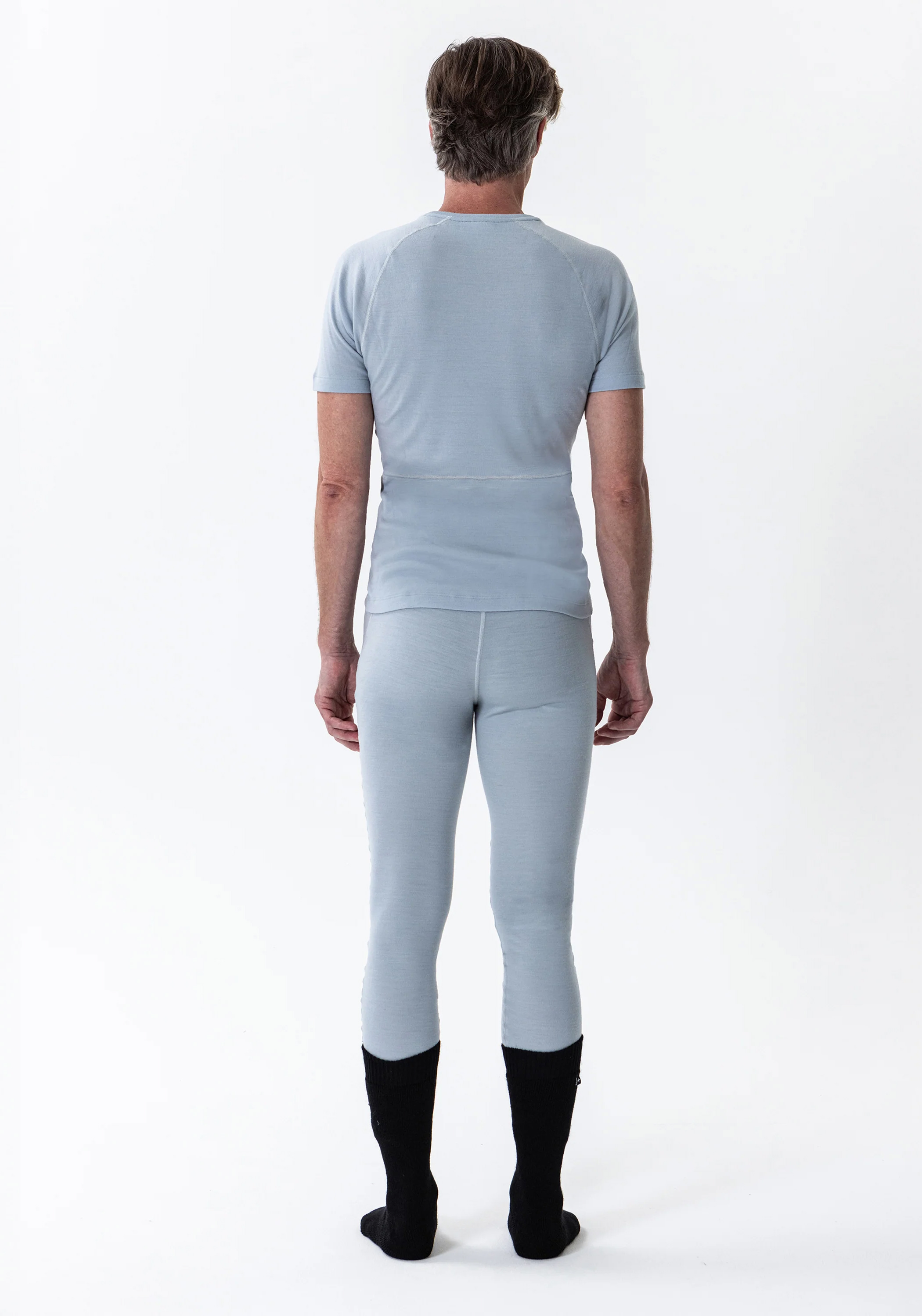 Rotauf Herren-Leggings Eco Merino 200 Pants Sky
