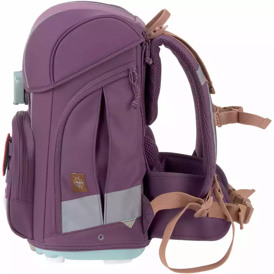 LÄSSIG Schulranzen-Set 7-tlg. Boxy Unique purple