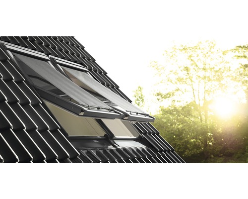 VELUX warmtewerende zonwering MK 023 5060 handmatig transparant zwart