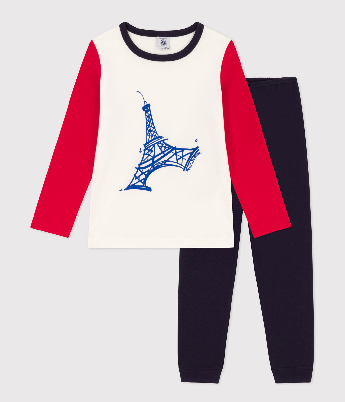 Pyjama Tour Eiffel en coton petite fille/petit garçon