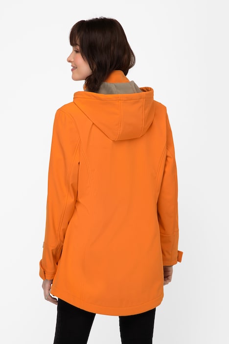 Softshell-Jacke, wasserabweisend, Kapuze