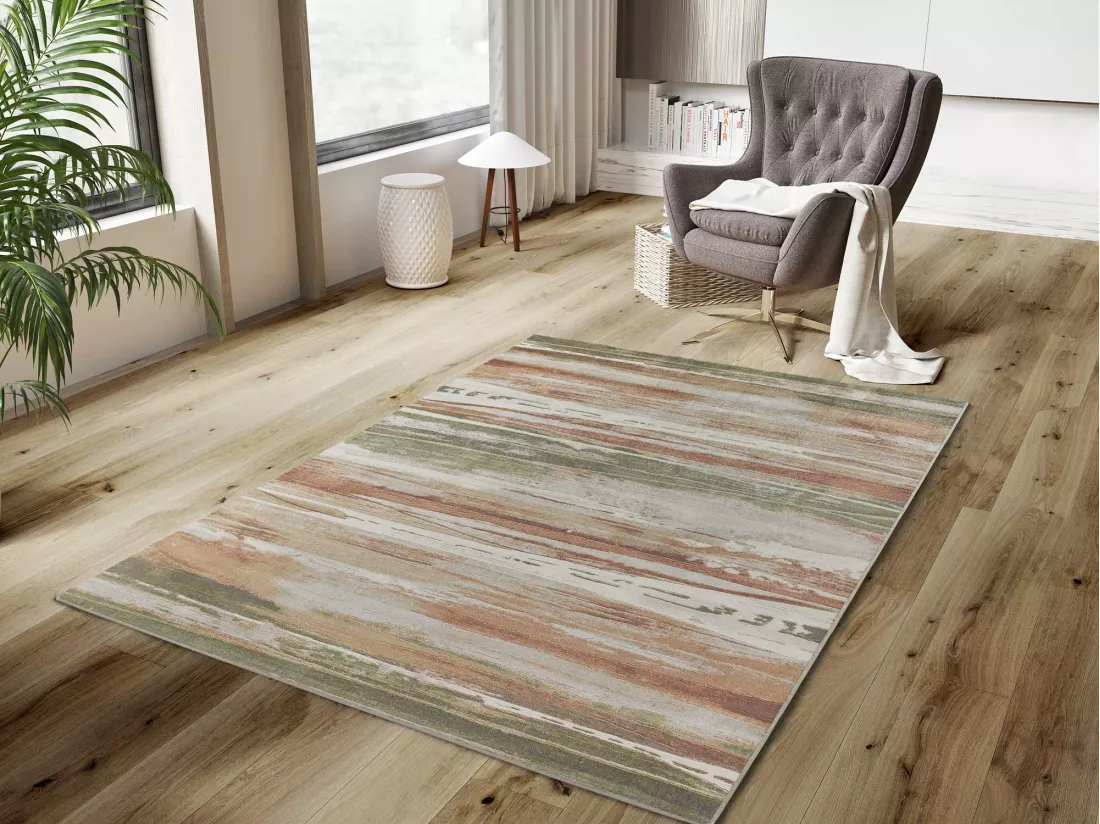 Tapis intérieur - géométrique - multicolore - 160 x 230 cm - BLEIK