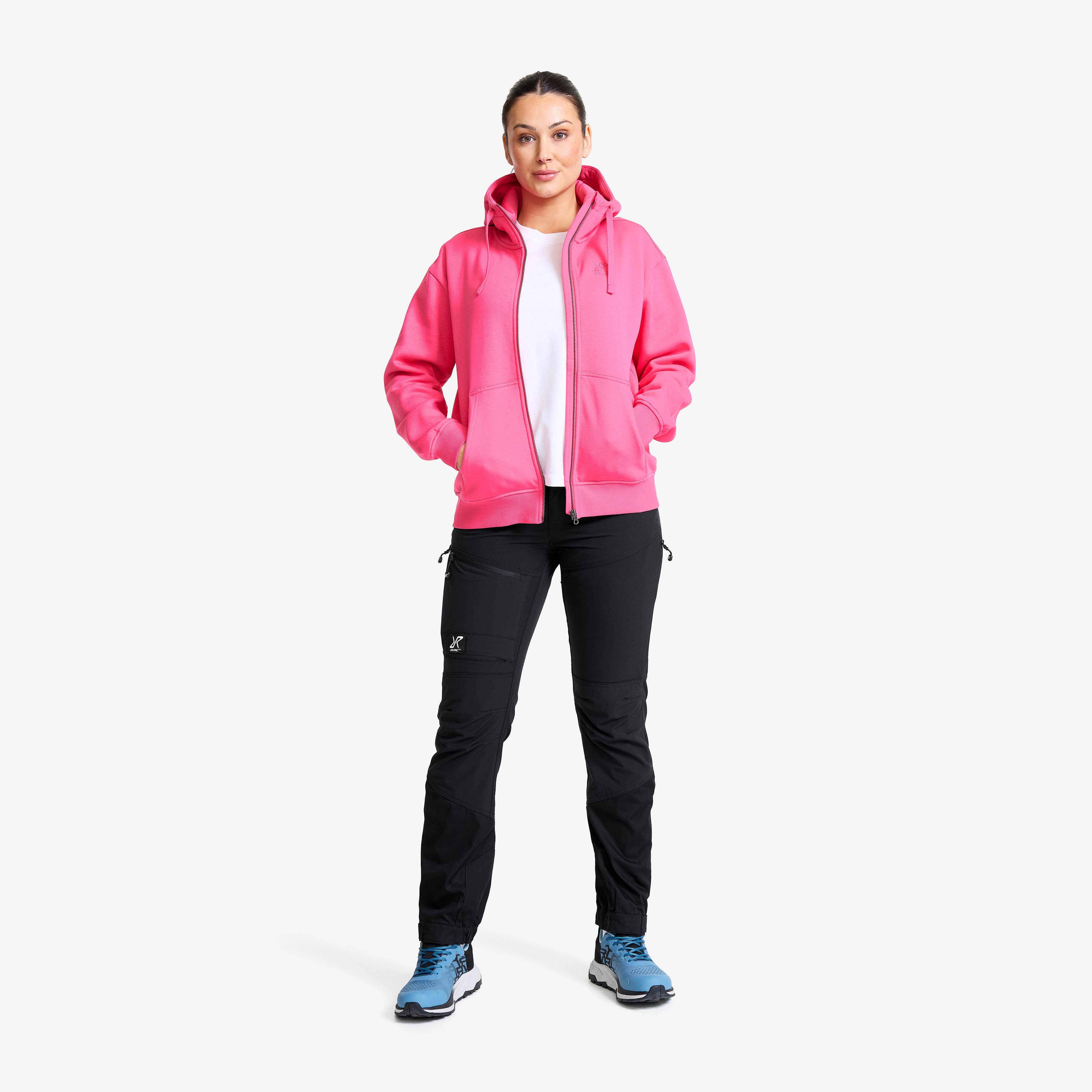 RVRC Full-zip Hoodie Dame Fandango Pink