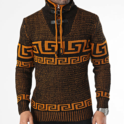 Pull Col Amplified Camel Noir