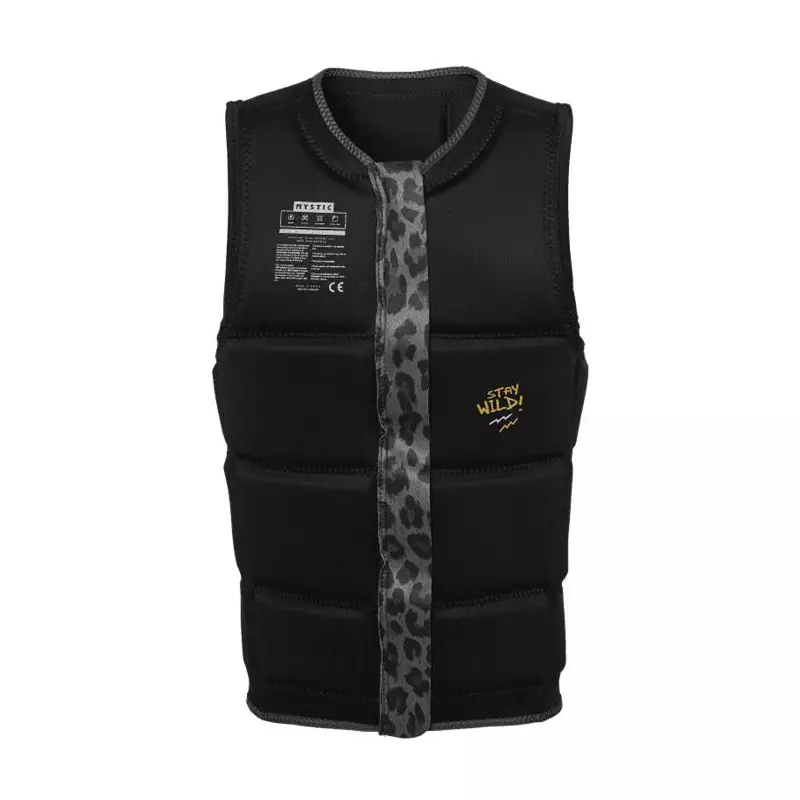 Gilet impact MYSTIC Zuupack Frontzip Wake Black/ Grey