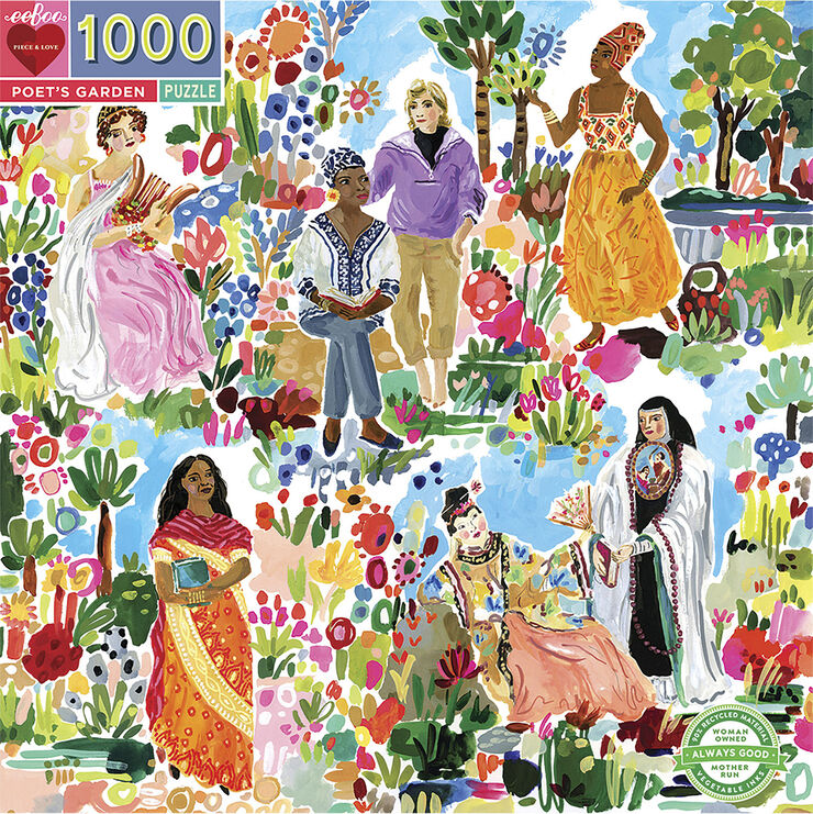 eeBoo eeBoo - Puslespil 1000 brk - Poet's Garden