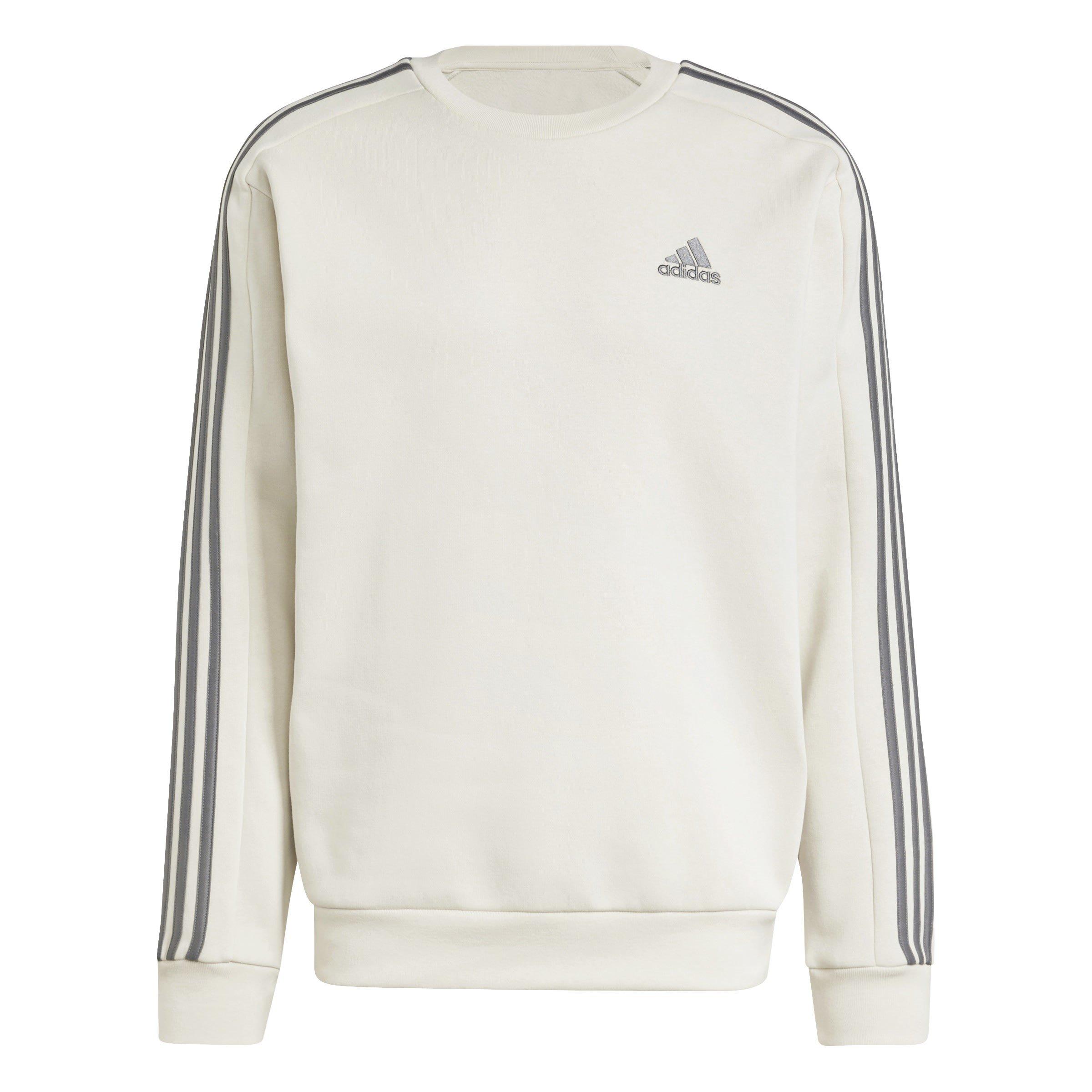 adidas Essentials 3-Stripes Fleece Sweatshirt Mens