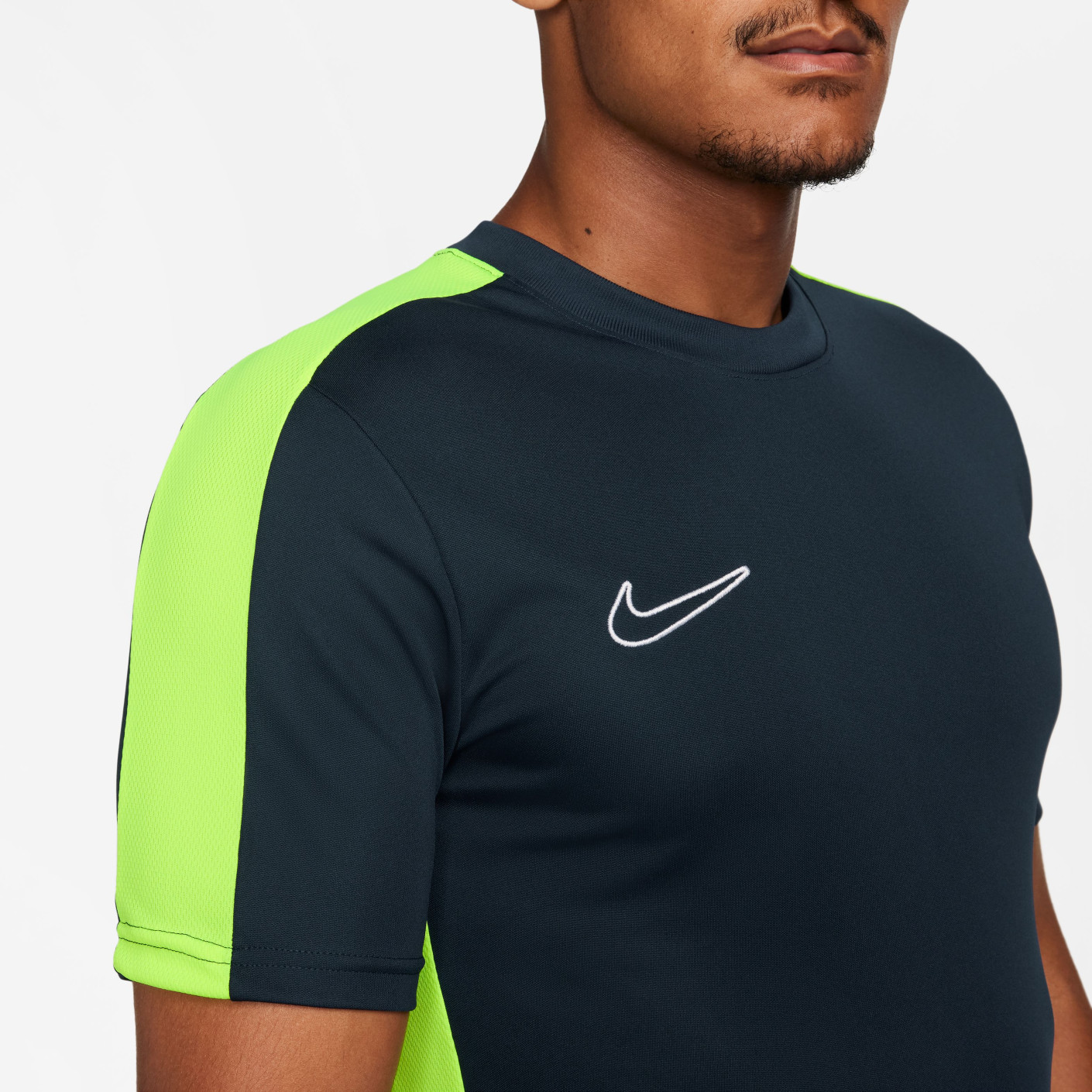 Nike Dri-FIT Academy 23 Trainingsshirt Donkerblauw Geel Wit