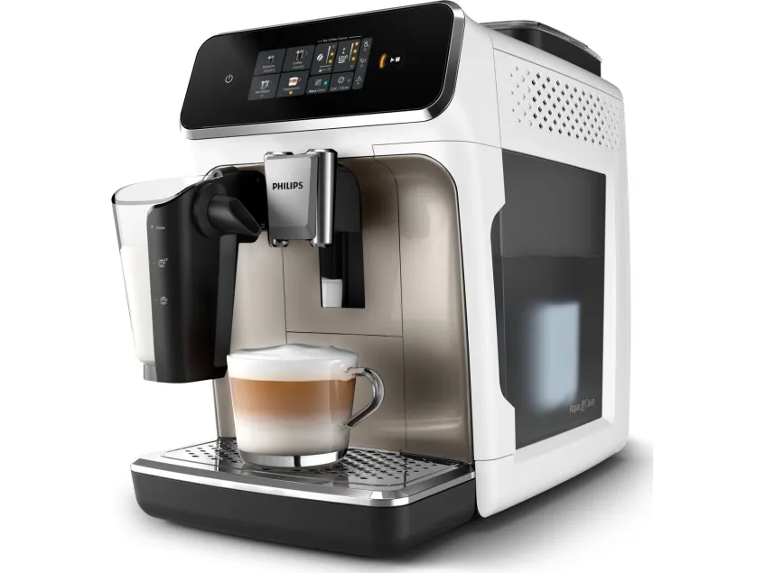 Philips Series 2300 EP2333 - Automatisk kaffemaskine med capuccinatore - 15 bar - hvid/krom