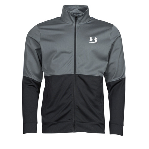 Under Armour - UA PIQUE TRACK JACKET - Gris / Blanc