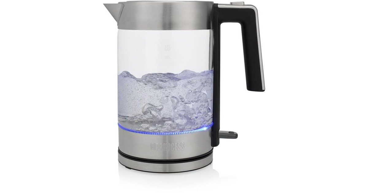 Princess236041 Glass Kettle London waterkoker  (Roestvrij staal/transparant, 1,7 l)