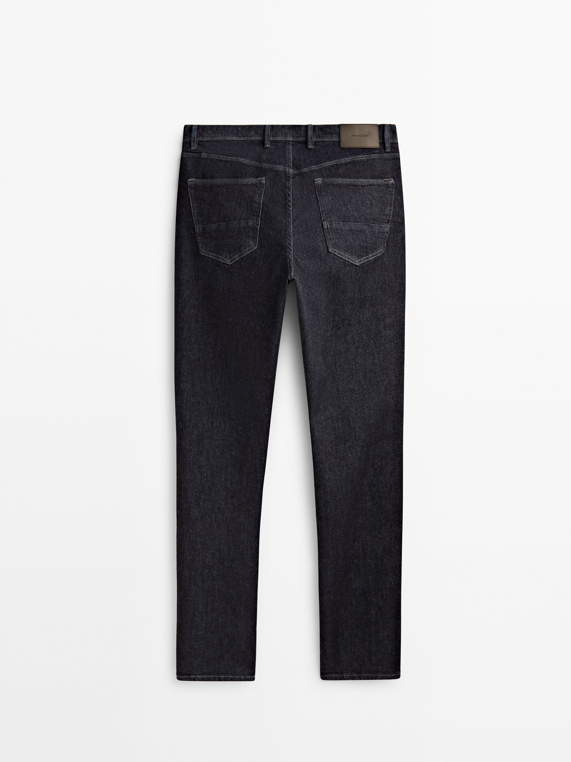 Calça jeans slim fit com zíper aberto - INDIGO