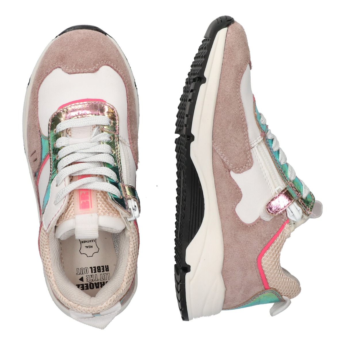 Cindy Chic - Lage Sneakers Braqeez Wit