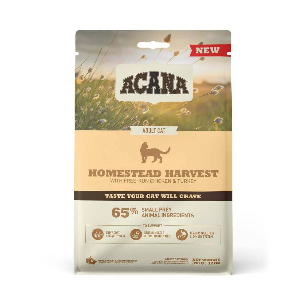 Acana Homestead Harvest Cat - Kattenvoer - 0.34 Kilogram - kalkoen, kip