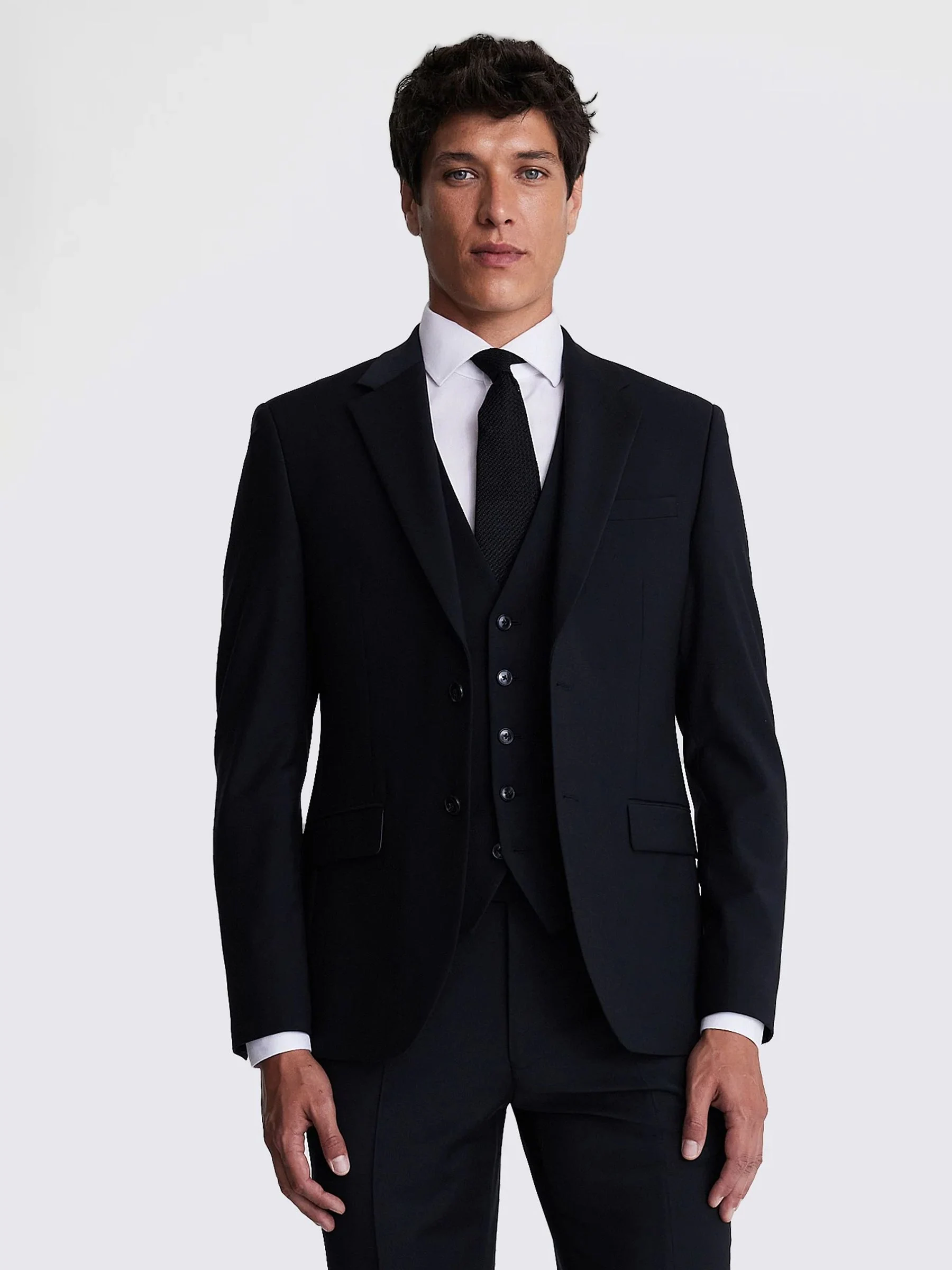 Zwart - DKNY Slim Fit Performance Suit Jacket