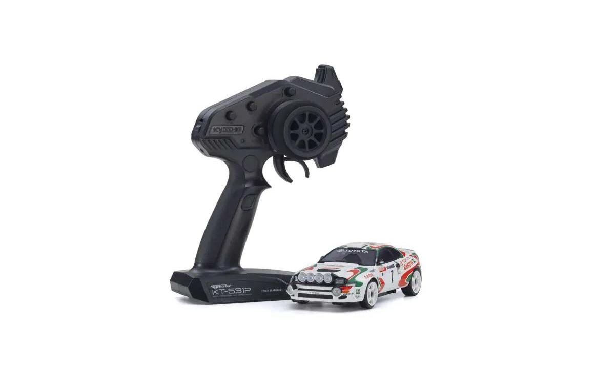 Mini-Z MA020 Toyota Celica Turbo WRC 1993 ARTR, Weiss<br>AWD Mini-Z Modell mit Driftreifen im Readyset