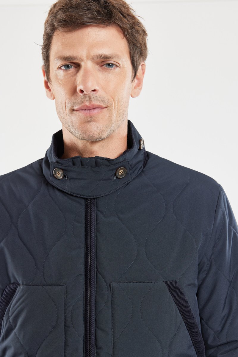 Veste déperlante détails velours HOBART