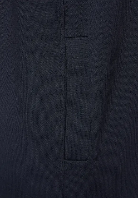 Sweatkleid mit Tapedetails - deep blue