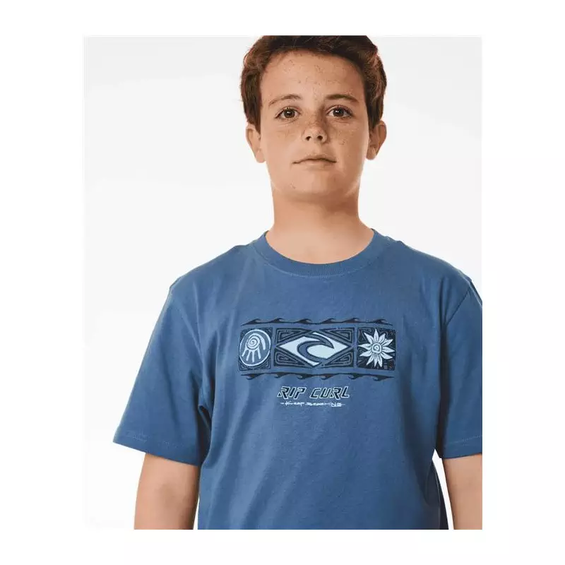 Teeshirt junior RIPCURL Pure Surf Sun Tee-Boy Vintage Navy
