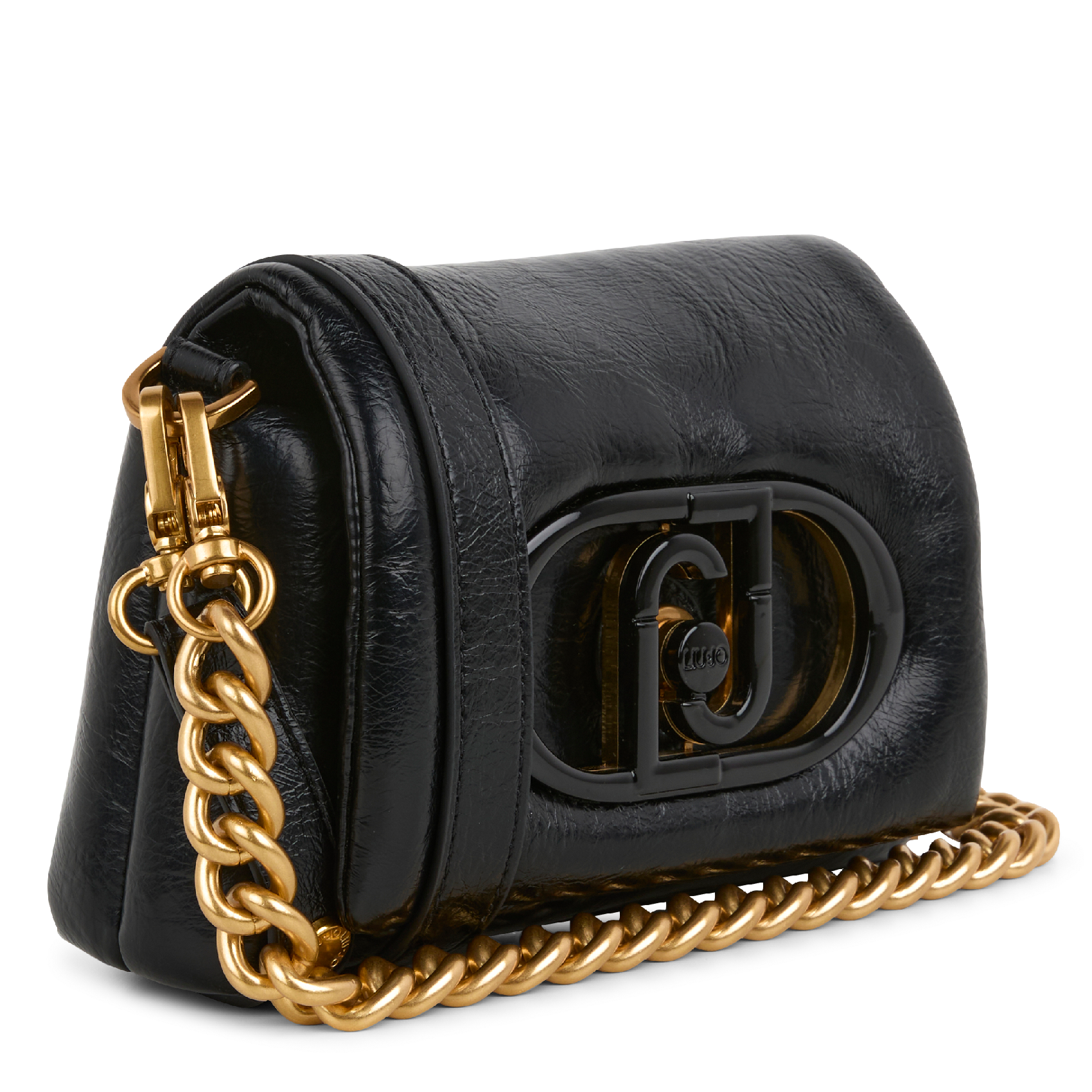 Sac bandoulière effet puffy | Noir