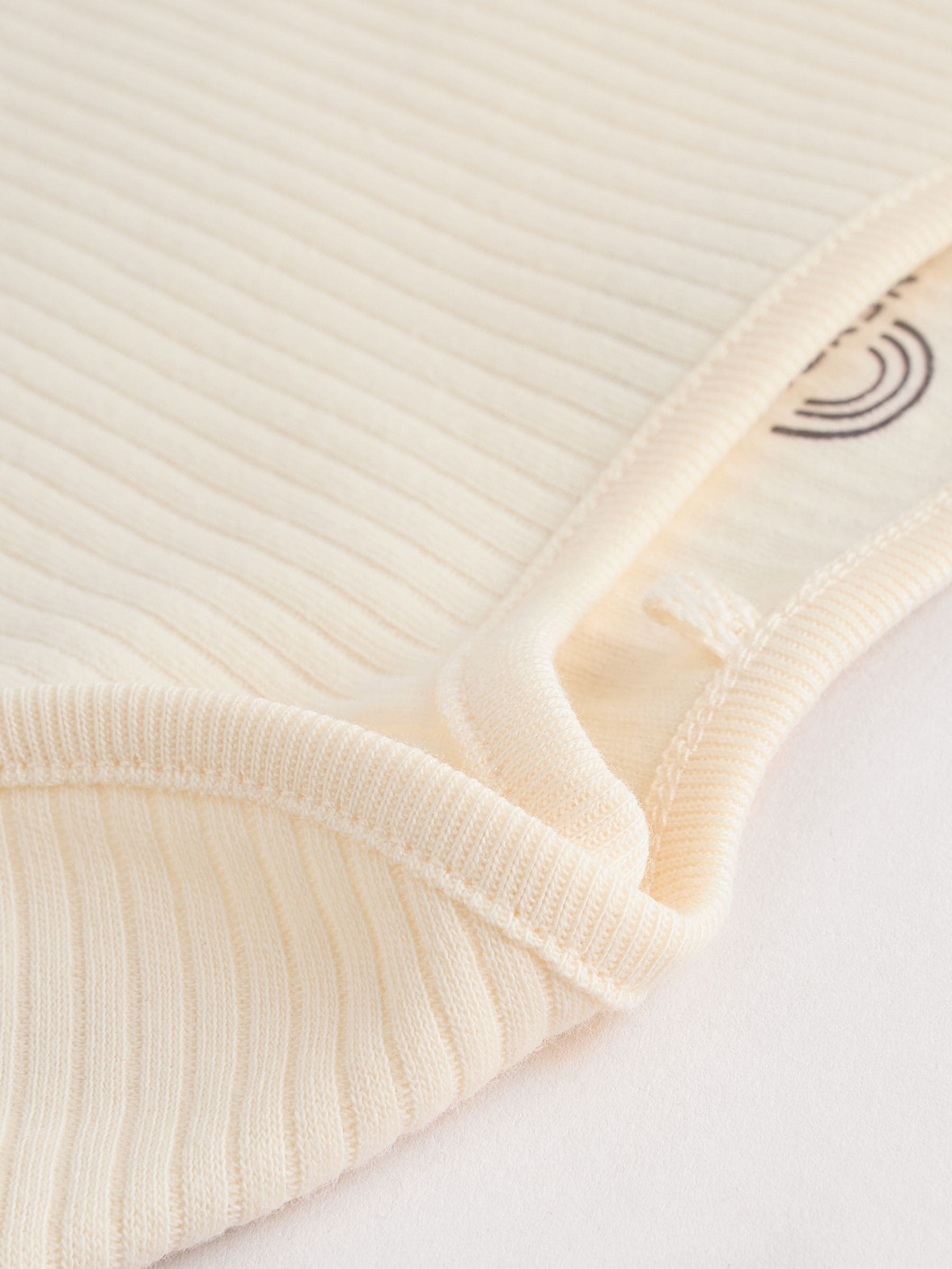Crème - Set van 5 babyrompertjes met korte mouwen