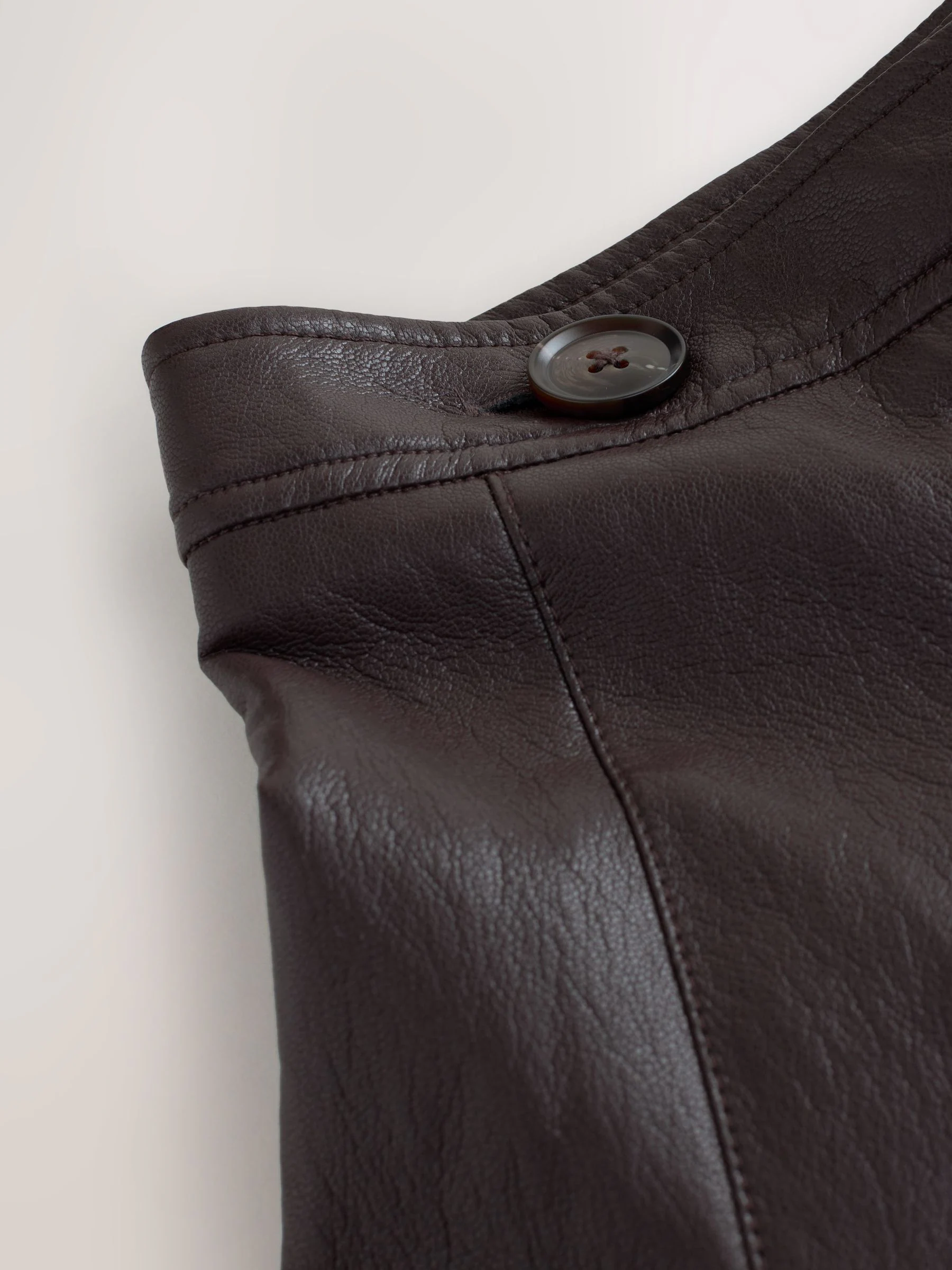 Nothing Ordinary Faux Leather Wrap Midi Kilt Skirt
