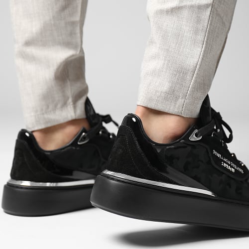 Baskets Raphael Low Top Reflective Camouflage All Black