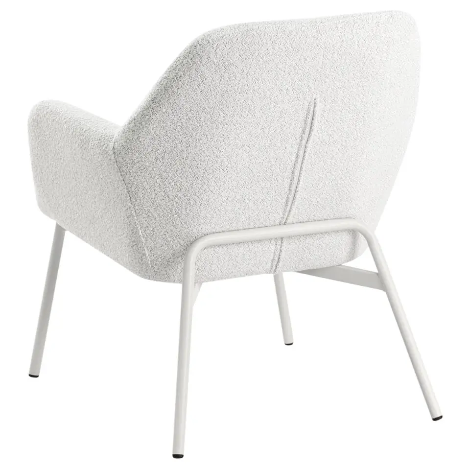 JABRO - Fauteuil - Gebroken wit - Polyester
