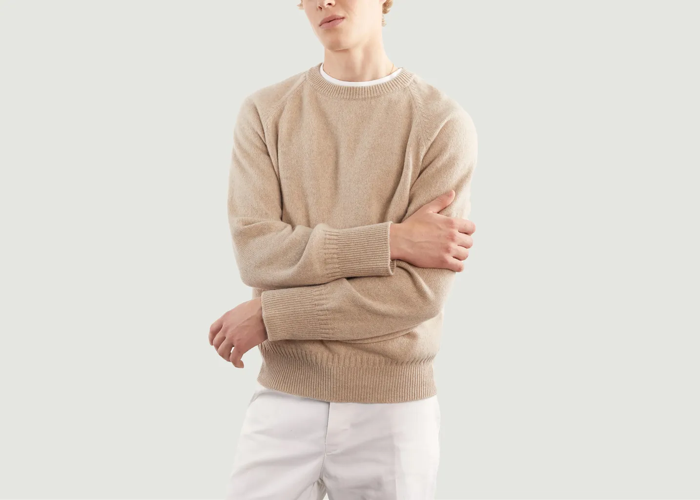 Pull col rond en cachemire Tricot