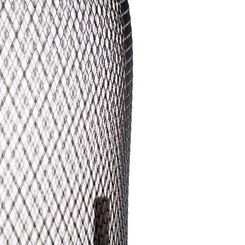 Moderne vloerlamp zwart 135cm - Bliss Mesh