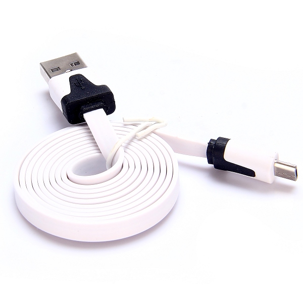 Ladekabel Micro USB weiss 2 m