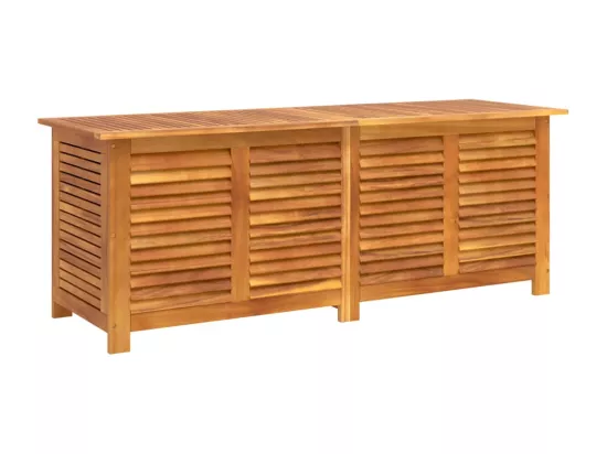 Prolenta Premium - Boîte de rangement de jardin persiennes 150x50x56cm bois acacia