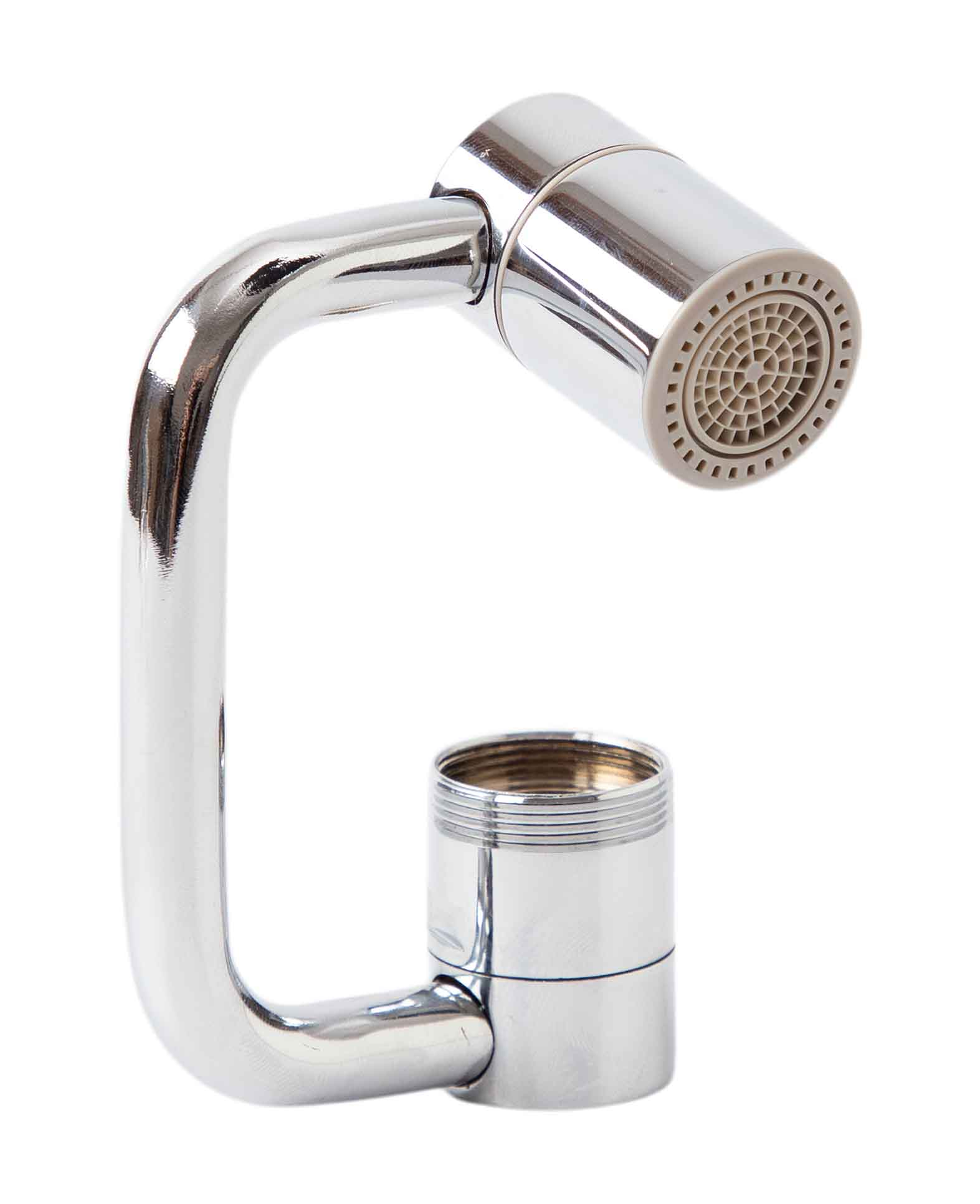 Wasserhahn Verlängerung Drehbarer Armaturen Aufsatz für Küche / Badezimmer - Silber