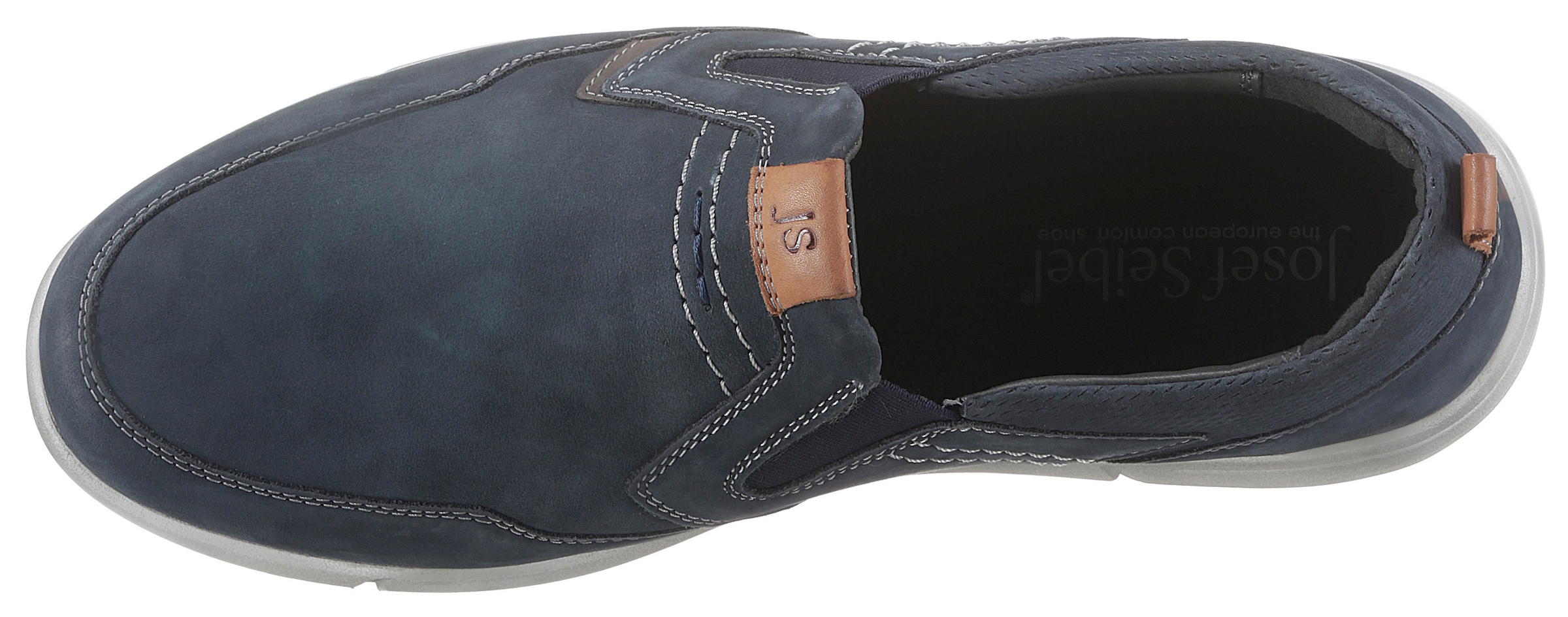 Josef Seibel Slipper »Enrico 04«  Komfortschuh, Schlupfschuh mit dezenten Kontrastdetails